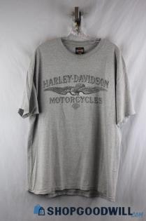 Harley-Davidson Men's Gray Graphic Short Sleeve T-Shirt SZ XL