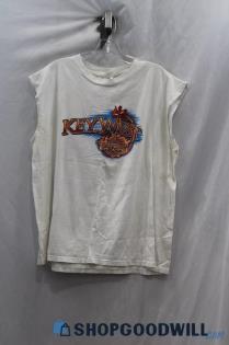 Harley-Davidson Men's White Graphic Sleeveless T-Shirt sz XL