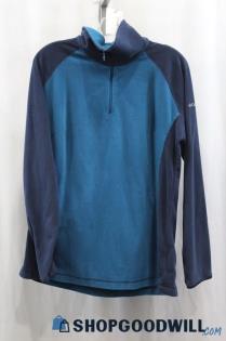 Columbia Women's Blue/Navy Half Zip Sweater SZ XL