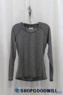 Columbia Women's Heather Gray Pullover Long Sleeve Shirt SZ S