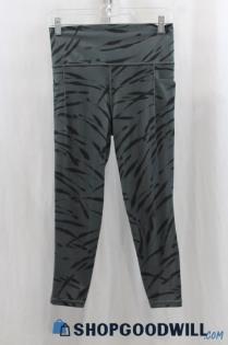 Athleta Women's Gray/Black Tiger Print Legging Pant SZ M