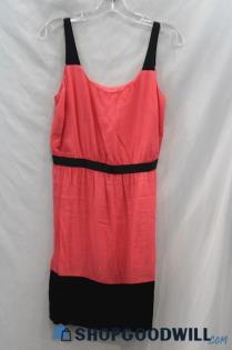 Loft Women's Pink/Black Tank Dress sz 4