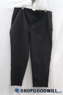 Chico's Women's Black Pull On Cropped Leg Pant sz XL/16