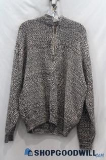 Shenandoah Men's Brown/White Knit Pullover Sweater Sz XL