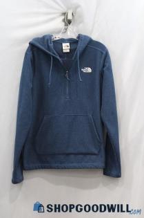 The North Face Men's Navy 1/2 Zip Fleece Lined Hoodie sz S