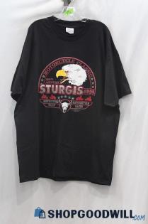 Sturgis Men's VTG 1999 59th Annual Motorcycle Rally Black Graphic T-Shirt sz XXL