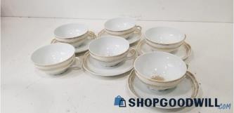 VTG 5 Sets Of EG Royal Austria Plates & Cups + 1 Cup