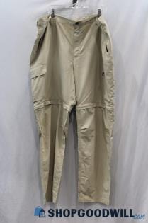 Columbia Men's Beige Cargo Interchangeable Lightweight Pant sz 46x32