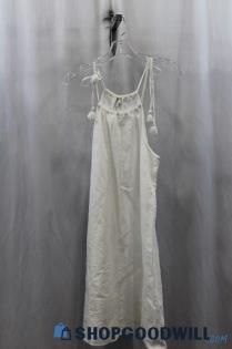 NWT Loft Womens White Embroidered Sundress Sz S