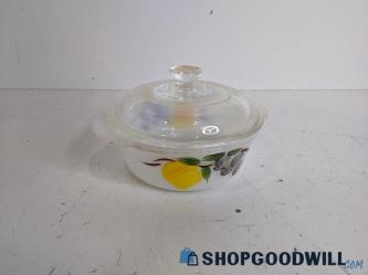 Fire King Gay Fad Dish W/Fruit Design 1 Pint