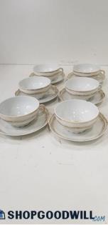 VTG 6 Sets Of EG Royal Austria Cups & Plates