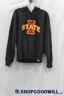 Iowa State University Women's Black Embroidered Logo Hoodie sz S