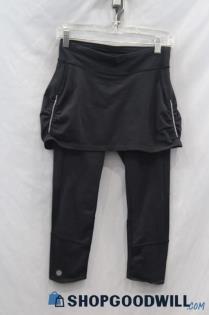 Athleta Womens Black Athletic Skirt Leggings Sz XS