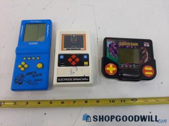 3 Asstd. Hand Held Game Consoles Untested May Need Repairs