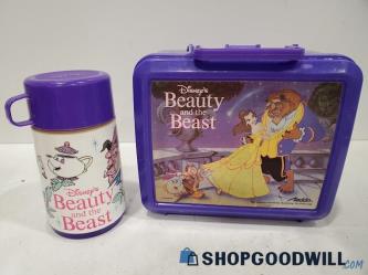 Beauty and the Beast Plastic Lunch Box & Thermos