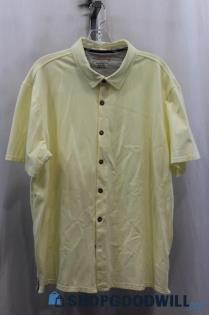 Weatherproof Men's Bright Yellow Button Up Shirt SZ XL