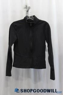 NWT FLX Women's Black Full Zip Sweater SZ S