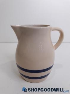 Roseville Pottery Blue Stripes 6" Pitcher