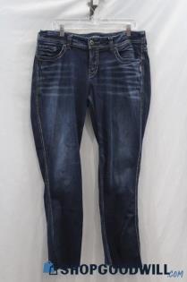 Silver Jeans Womens Dark Wash Slim Bootcut Sz 14