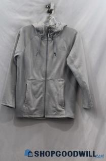 The North Face Women's Grey Full Zip Sweater sz M