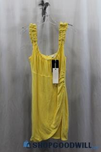 NWT Lush Womens Yellow Tank Mini Dress Sz S