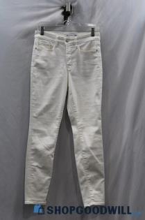 Athleta Women's White Skinny Ankle Jean sz 6