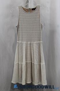 NWT BCBG Women's Brown/White Eyelet Sundress SZ XS