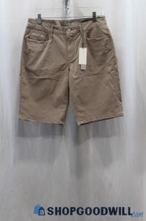 NWT Calvin Klein Men's Beige Mocha Cream Mid-Length Shorts Size 12