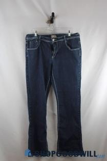 Sapphire Red Quality Straight Denim Women's Blue Jeans Sz 15/16