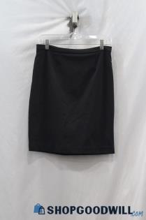 Michael Kors Women's Black Straight Back Zip Pencil Skirt sz 4