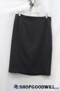 NWT WHBM Women's Black Pencil Skirt Sz 6