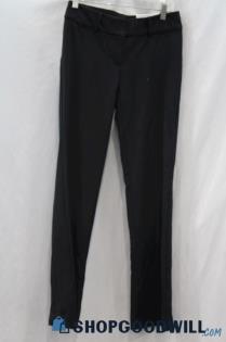 NWT Loft Women's Black Pull On Straight Ankle Trouser Pant sz 0