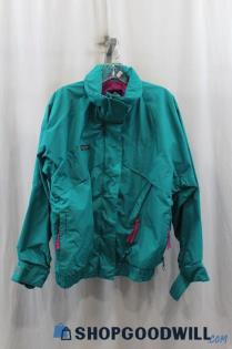 Columbia Women's Dark Teal Rain Jacket SZ L