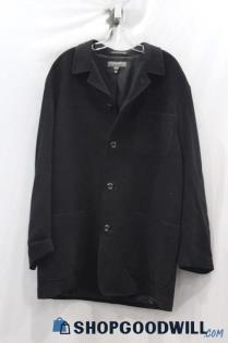 Tommy Bahama Men's Black Textured Overcoat Sz L