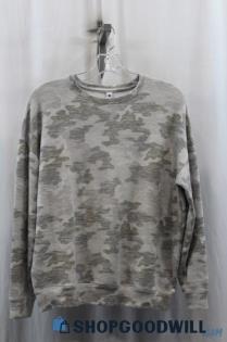 Athleta Women's Gray Camo Pullover Sweater SZ S