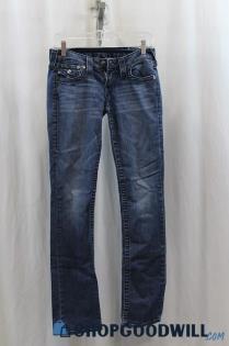 True Religion Womens Blue Skinny Jeans Sz 27