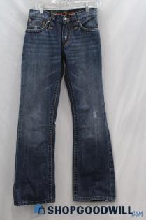 Rock Revivial Women's Blue Medium Washed Flare Jean sz 28