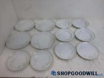 (B) 12pc Hutschenreuther Tavola Leonard Paris Floral Plate & Bowl Lot