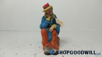 Emmett Kelly Jr. Porcelain The Clown Prince of Pantomine Figurine