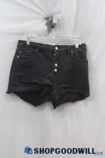 VIGOSS Women's Black High Rise Hot Pants Shorts Sz 32