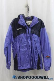 Columbia Womens Purple/Black Rain Jacket Sz L