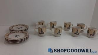 16pc Ginger Creek Mugs&Plates Set