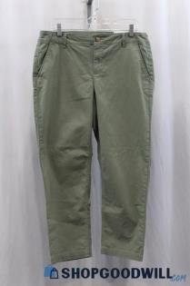 NWT Loft Women's Olive Green Slim Straight Pant SZ 10