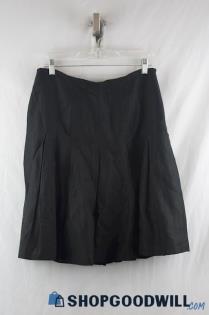 Ann Taylor Women's Black Pleated Skirt sz 10