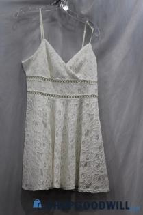 NWT Francesca's Women's White Short Lace Tank Dress sz XL