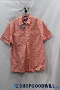 NWT Pendleton Men's Pink Short Sleeve Button Up sz M