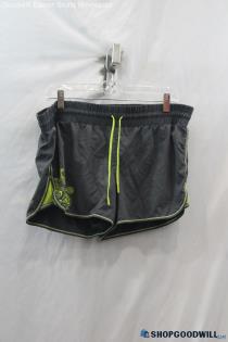 Athleta Women's Gray/Green Athletic Shorts - Size M