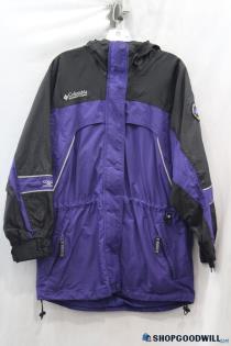 Columbia Women's Purple/Black Windbreaker Jacket Sz S