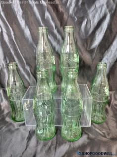 Coca Cola Glass 6 Glass Bottles