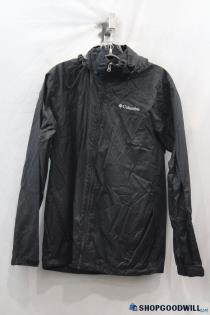 Columbia Men's Black Full Zip Windbreaker Jacket Sz S